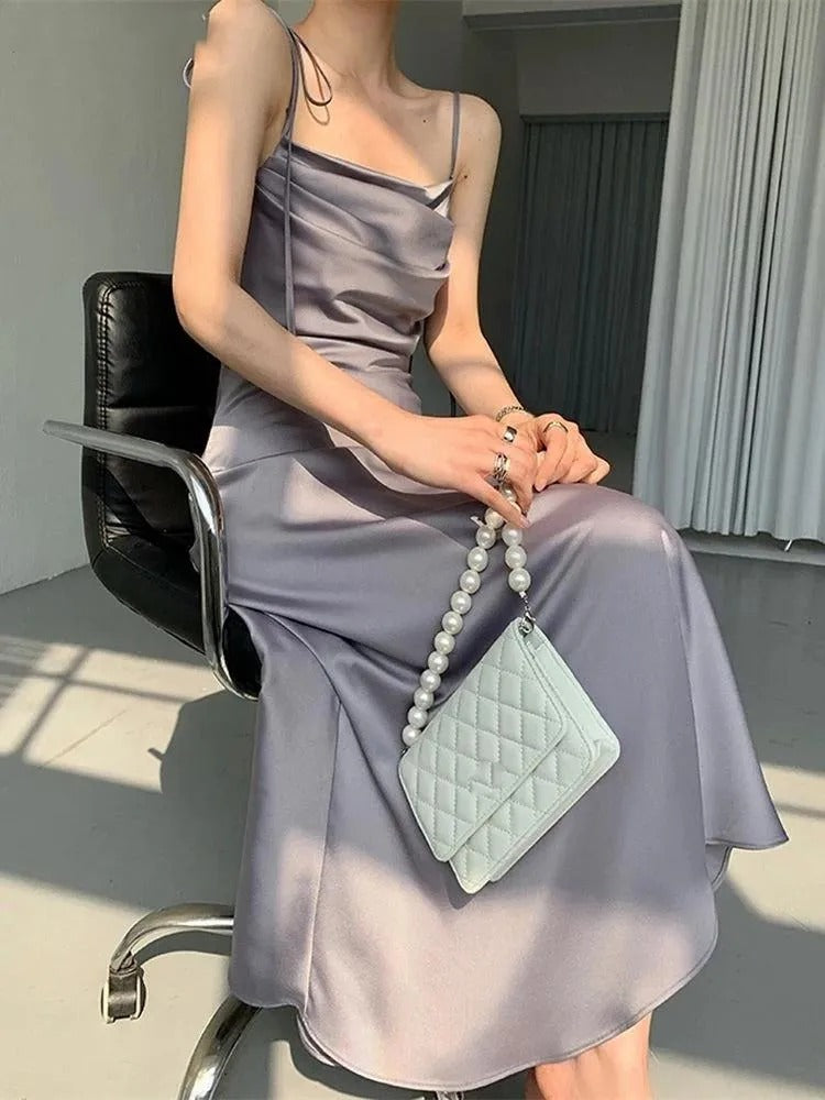 JULY Sleeveless Midi Slip Dress