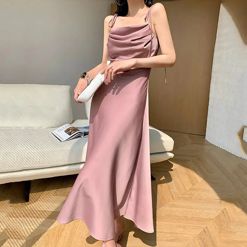 JULY Sleeveless Midi Slip Dress