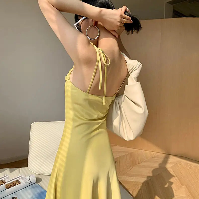 JULY Sleeveless Midi Slip Dress