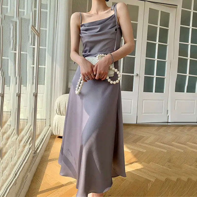 JULY Sleeveless Midi Slip Dress