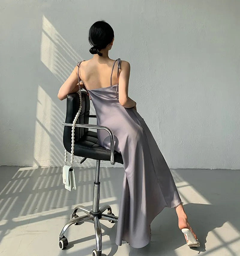 JULY Sleeveless Midi Slip Dress