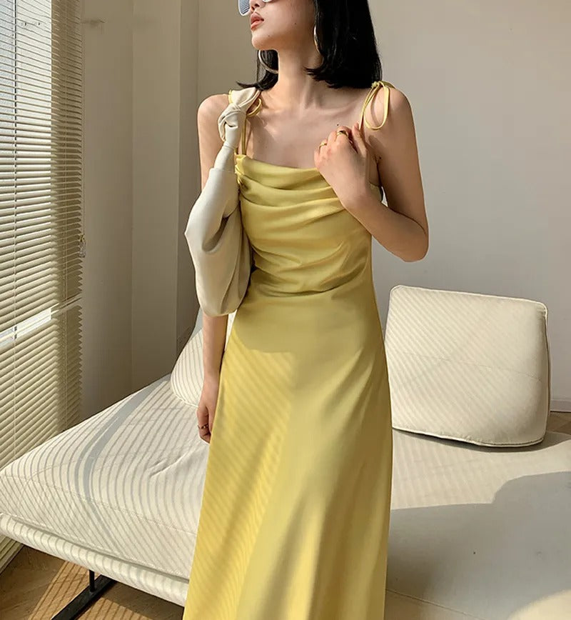 JULY Sleeveless Midi Slip Dress