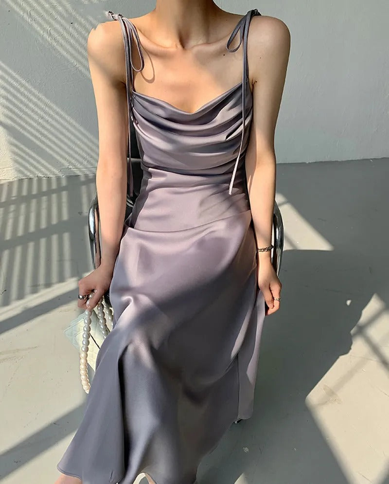 JULY Sleeveless Midi Slip Dress