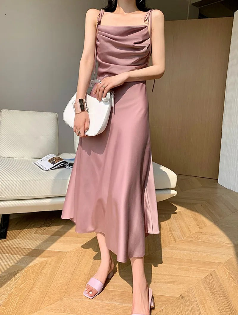 JULY Sleeveless Midi Slip Dress