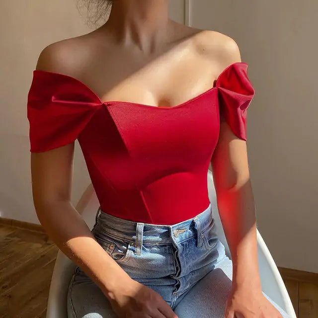 EVA Satin Sleeveless Corset Top