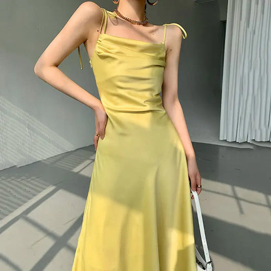 JULY Sleeveless Midi Slip Dress