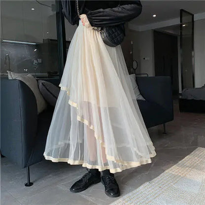 DIANA Mesh Midi Skirt