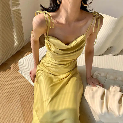 JULY Sleeveless Midi Slip Dress