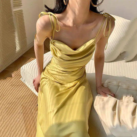 JULY Sleeveless Midi Slip Dress