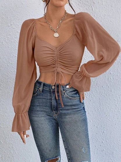 ROSE Longsleeve Crop Top