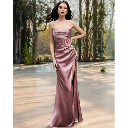 KYRA Satin Maxi Dress