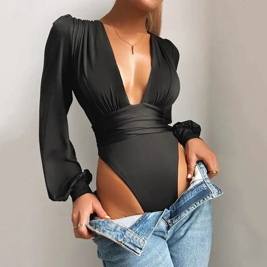 MILA V-neck Bodysuit